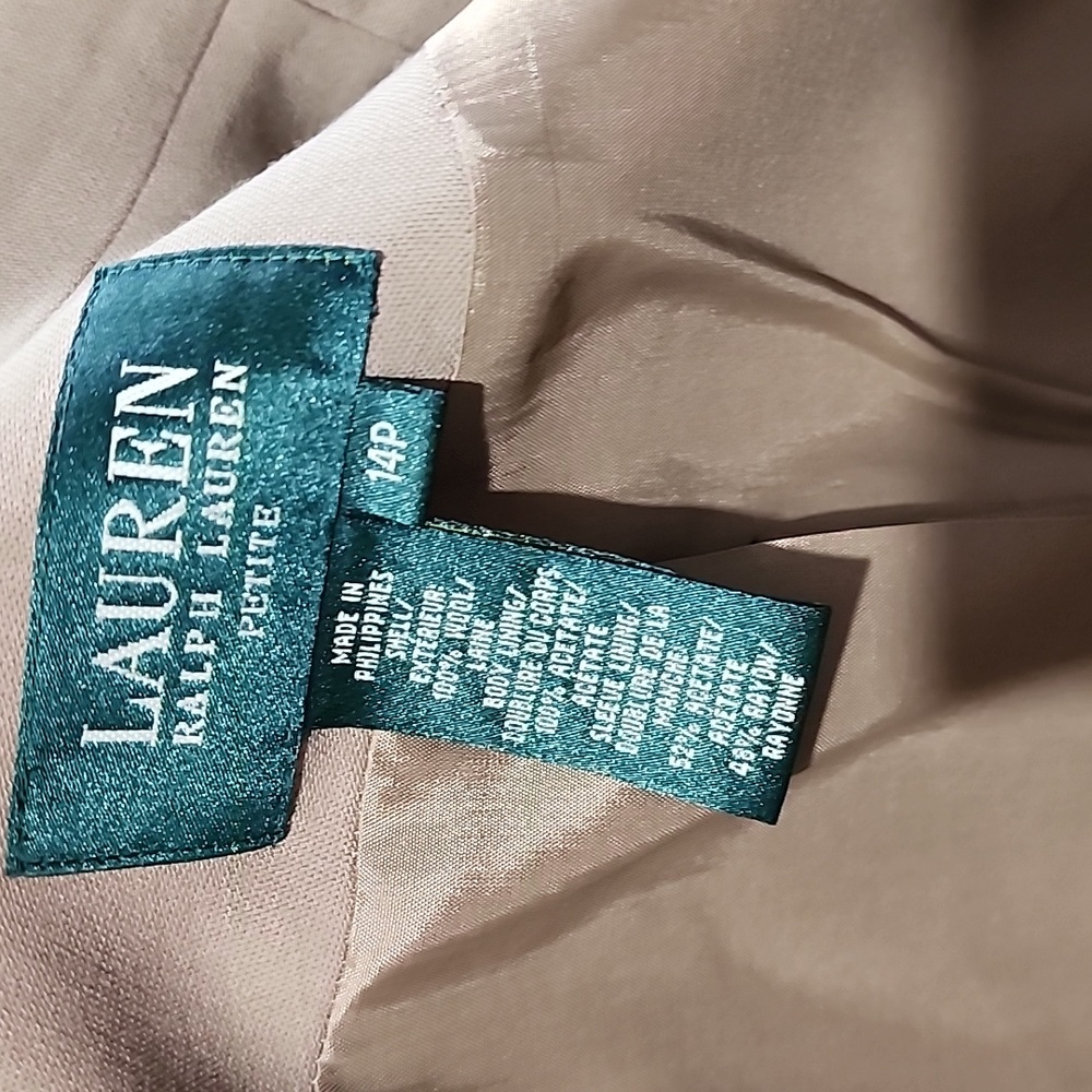 Ralph Lauren Tan Blazer Jacket - Picture 8 of 9